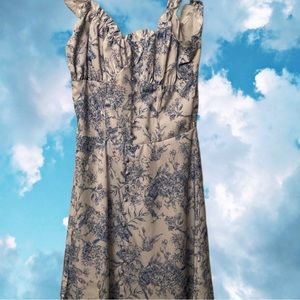 Fitted Corset Chest Print Dress